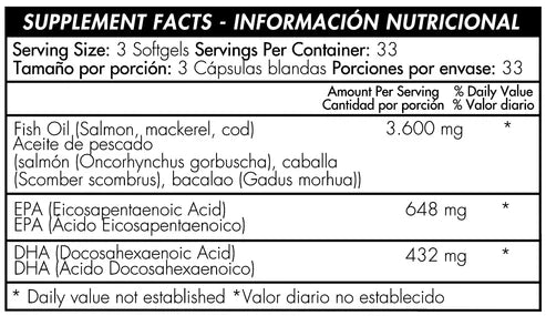 Omega 3 x 100 Softgels | Healthy America
